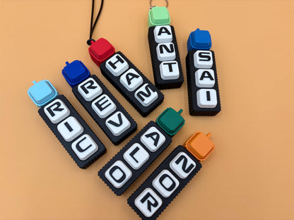 Motorsport Fidget Clicker Keychain | Racing Gift | Custom 3 Letter Keychain | Personalized Racing Accessory | Race Driver | Grand Prix