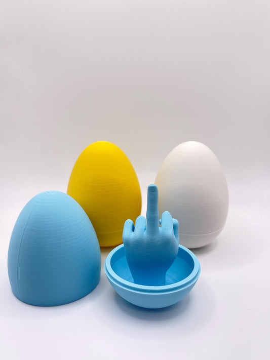 Surprise Middle Finger Egg – Funny 3D Printed Gag Gift Spheres with Unique Designs