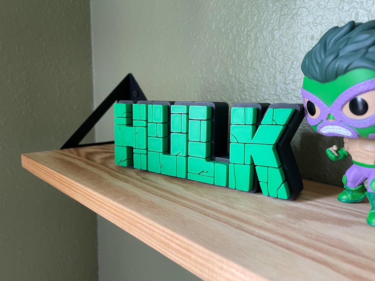 The Incredible Hulk 3D Sign | Marvel Sign | Wall Decor | Desk Decor |