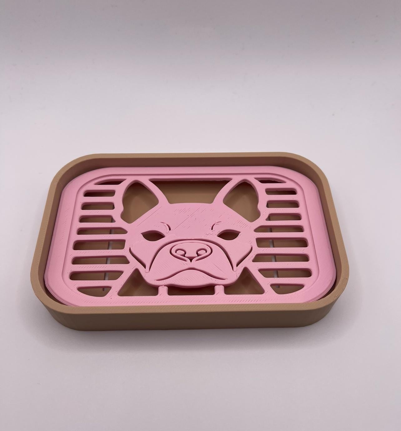 3D Printed Dog Soap Dish | Minimalist Bathroom Decor