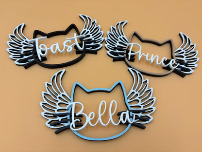 Personalized Cat Memorial Sign | Custom Name Sign | Pet Loss Gift | Food Sign | Wall Decor | Personalized | Pet Gifts | Kitten |