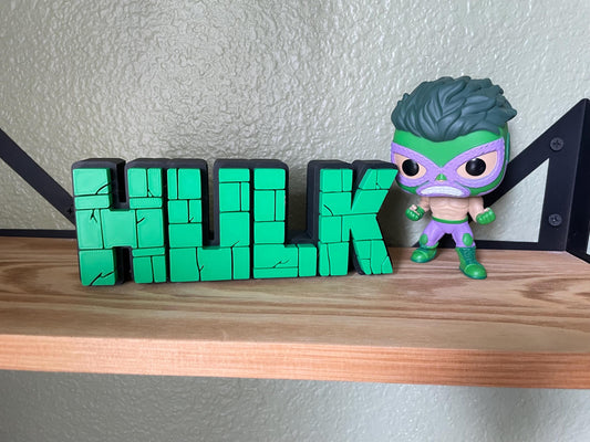 Strong Hero-Inspired 3D Sign, Powerful Wall & Desk Decor