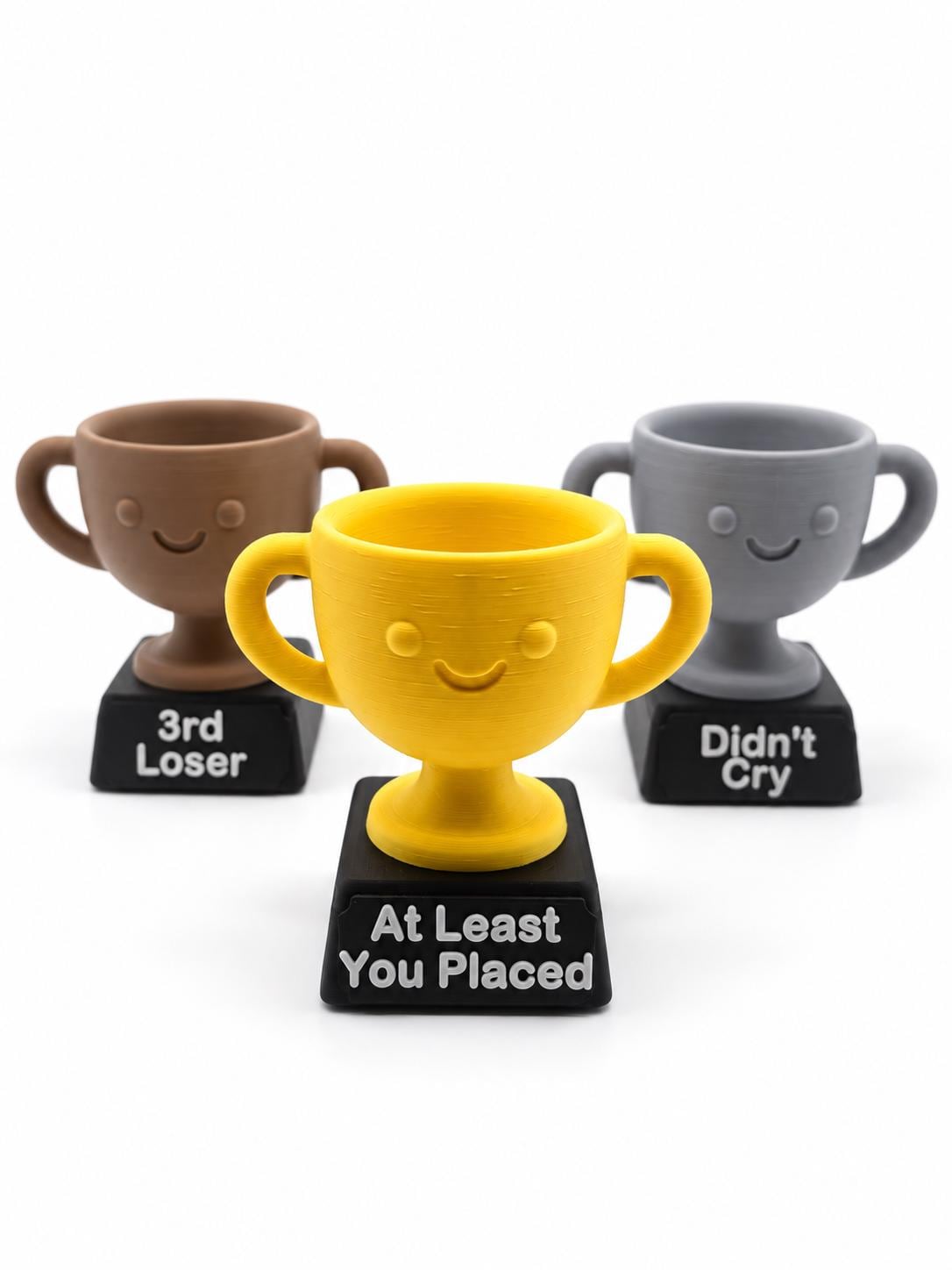 Funny Custom Trophy Award – 3D Printed Personalized Mini Trophy Cup, Gag Gift, Funny Desk Decor, Coworker Gift