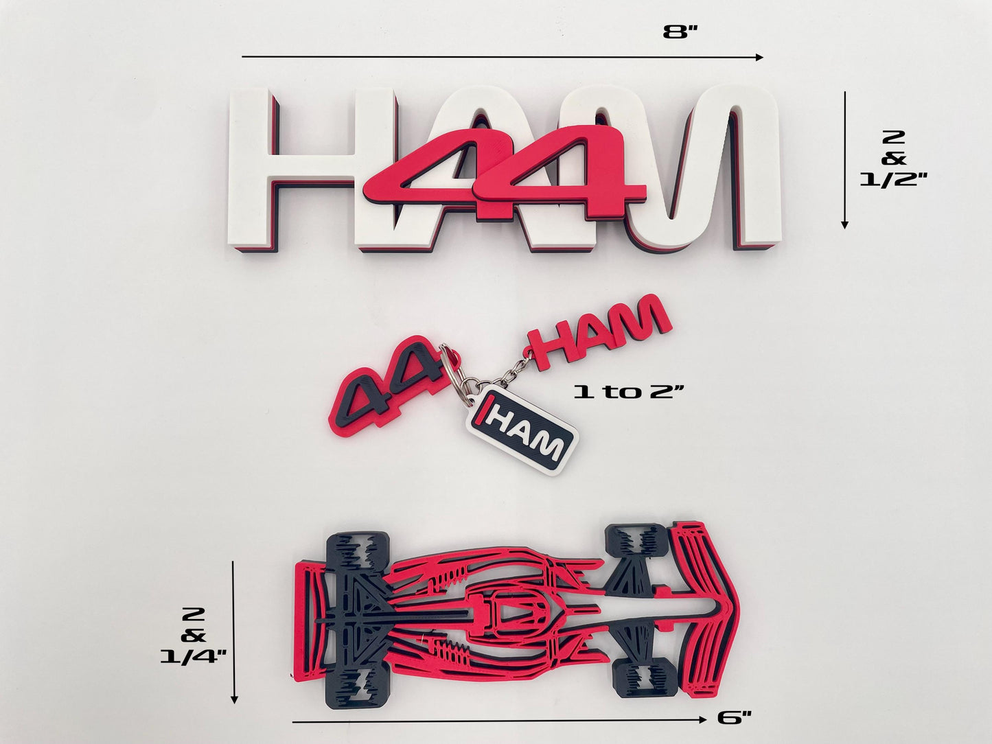 Gift Set | Personalized | Custom | Racing | Keychain | Desk Sign | Racing Decor | Car | HAM 44 | Motorsport