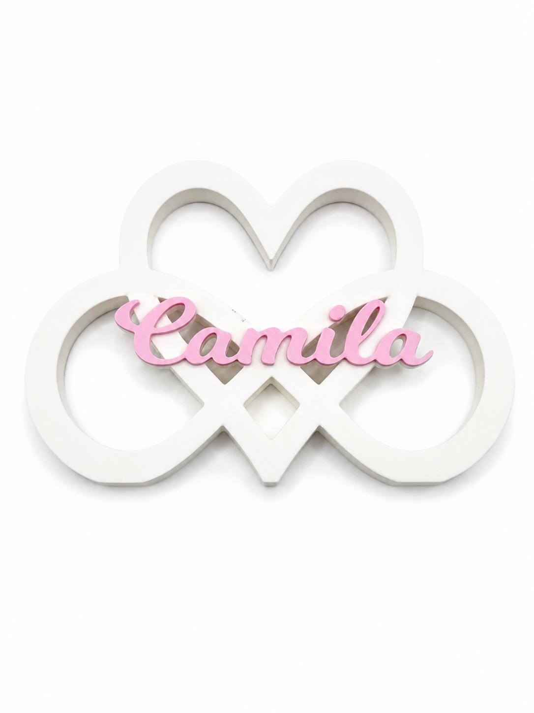 Personalized Infinity Heart Fridge Magnet, Custom Name Magnet, Personalized Refrigerator Decor, Family Gift, Couple Gift, 3D Printed Magnet