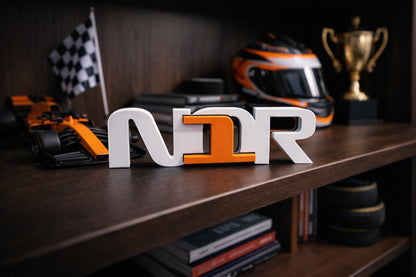 Lando Norris Racing Gift Set | Personalized Keychain & Desk Sign
