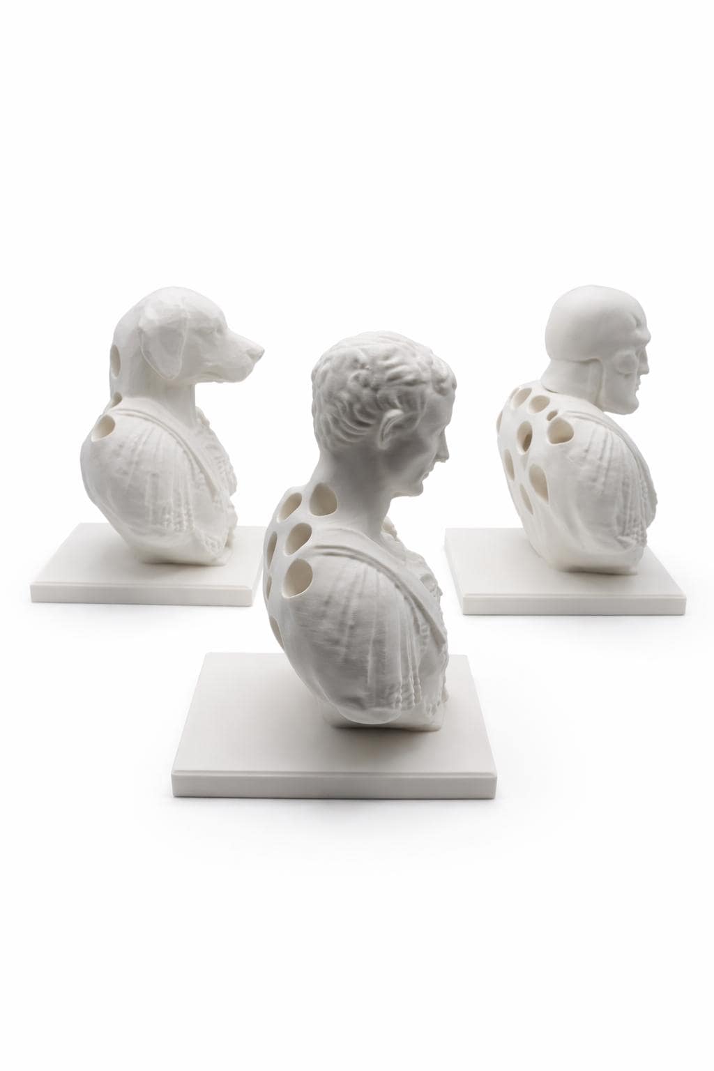 Classical Roman Bust Pen Holder, Elegant Desk Organizer, Minimalist Office Decor, Handmade 3D Printed Sculpture, Unique Gift for Him