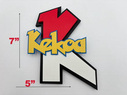 Custom 3D Anime Nameplate | Kids Gamer Room Door Sign