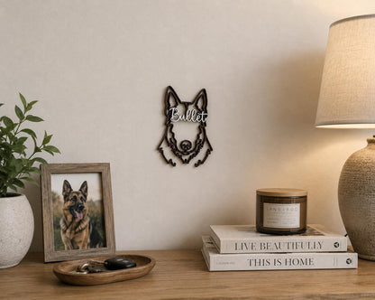 Personalized Dog Name Sign | Custom Breed Wall Decor