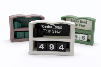 Books Read This Year Tracker | Book Lover Desk Decor
