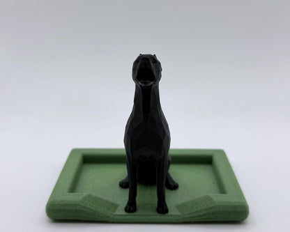 Pit Bull Ring Holder with Dish | Dog Lover Gift