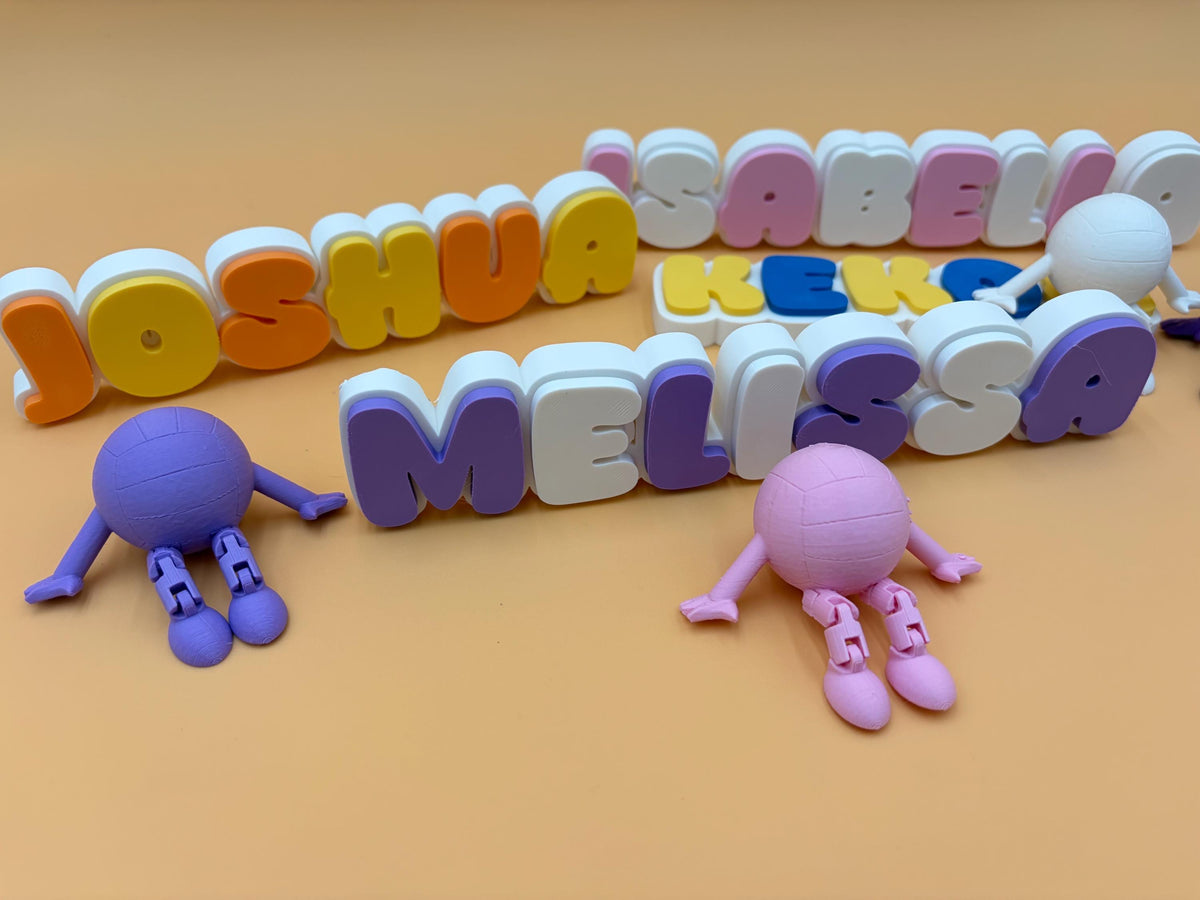 Personalized Sign | Articulated Volleyball Buddy | Desk Sign Toy | Volleyball Gift | | VBall Player Coach Gift | Team Gift | Sports | Custom