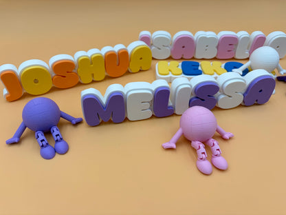 Personalized Sign | Articulated Volleyball Buddy | Desk Sign Toy | Volleyball Gift | | VBall Player Coach Gift | Team Gift | Sports | Custom