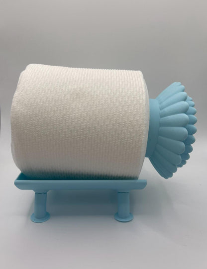 3D Printed Floral Toilet Paper Holder | Whimsical Bathroom Decor