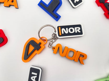 2026 F1 Driver Keychain | Racing Fan Gift