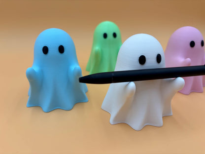 Friendly Ghost Desk Organizer | Pen Holder | Halloween Decoration | Office Gift | Trick or Treat | Glow in the Dark | Funny Gift