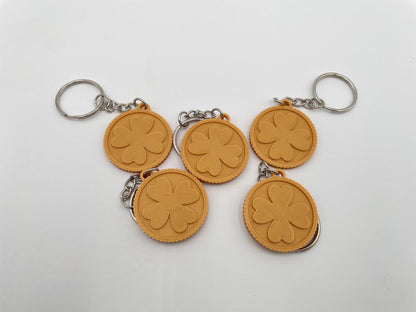 St. Patrick's Day Fidget Clicker Keychain | Clover Party Favor