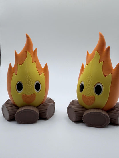 Chibi Fire Demon Bookshelf Decor | Fantasy Book Nook Buddy