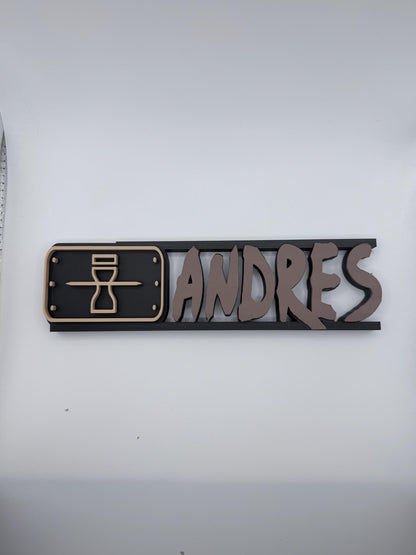 Custom Ninja Anime Name Plate | Personalized Desk Decor