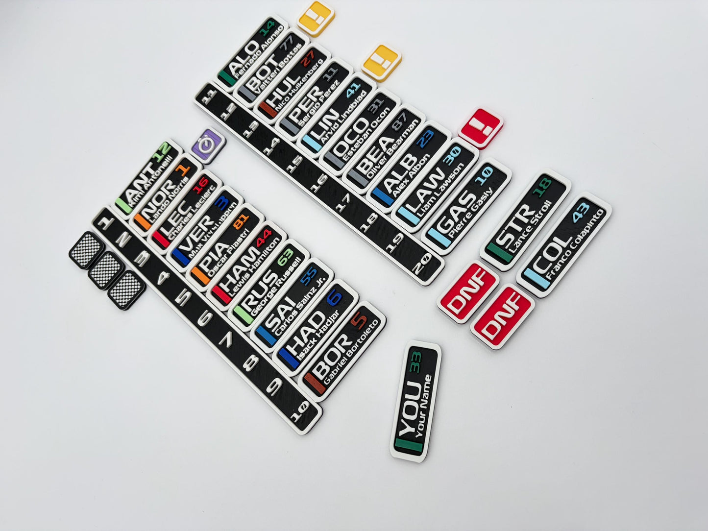 Motorsport Driver Grid Fridge Magnet  (2026 Season) | Gifts | Racing | Norris | Hamilton | Piastri | Leclerc | Verstappen | Russell |