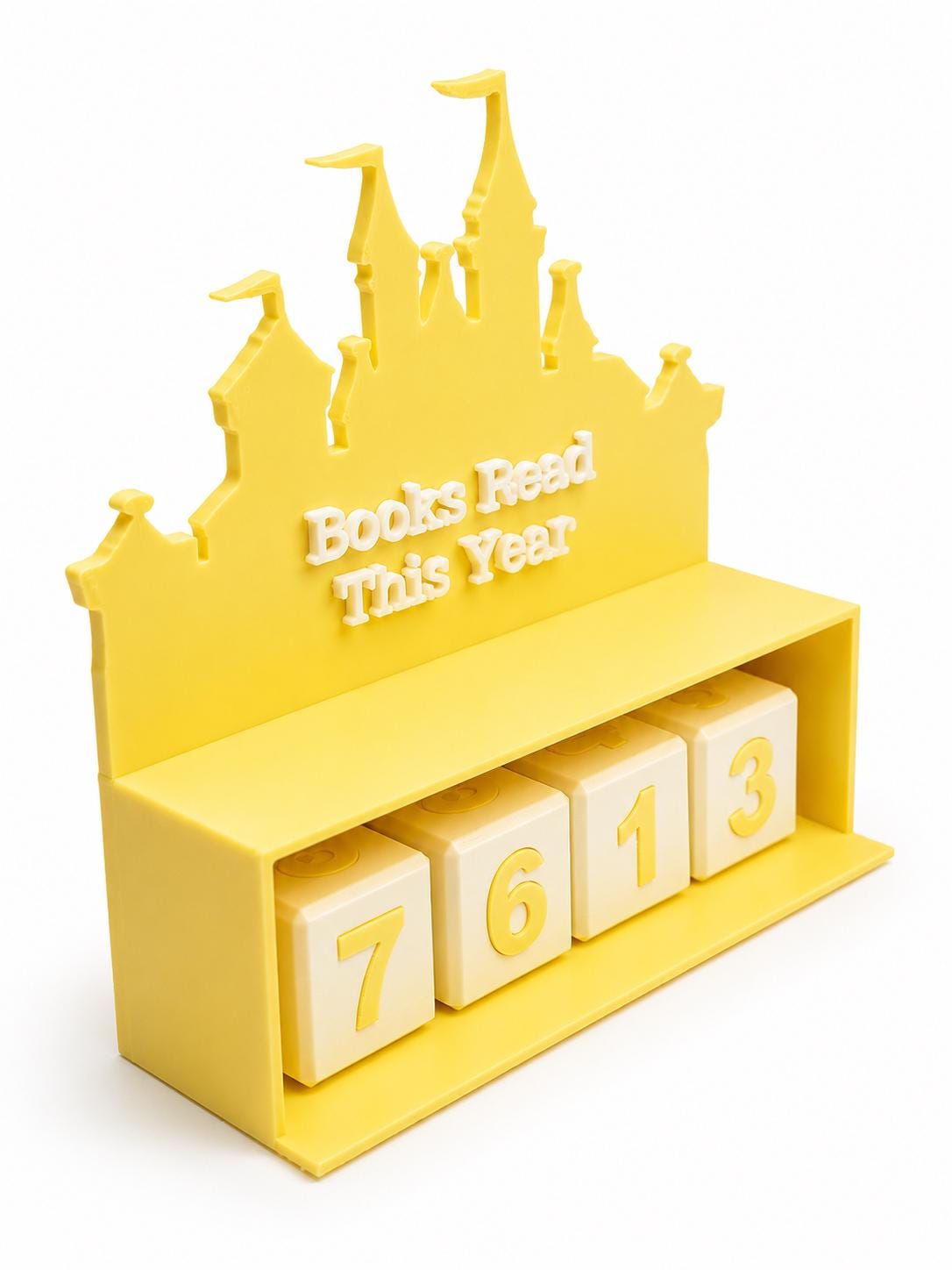 Fantasy Castle Books Read This Year Counter, Reading Tracker Decor, Book Lover Gift, Reader Progress Tracker, Booktok Shelf Decor