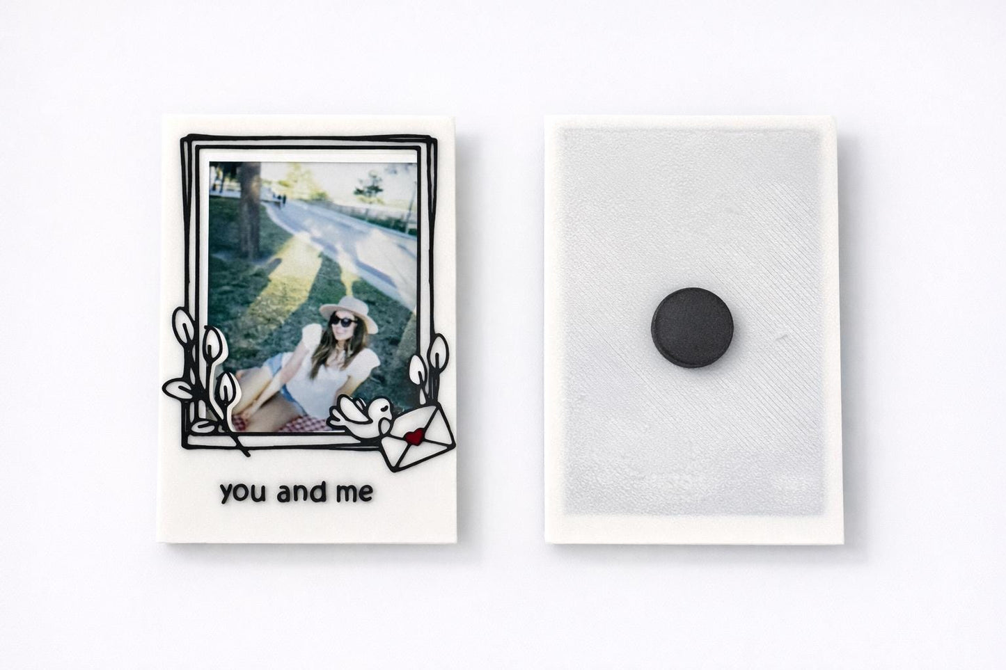 Custom Polaroid Photo Magnet, Personalized Keepsake Gift
