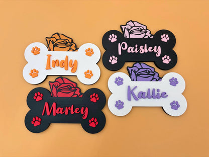 Personalized Dog Name Sign | Custom Pet Name Wall Decor | Dog Room Sign | Puppy Name Plaque | Dog Lover Gift | Custom Dog Decor