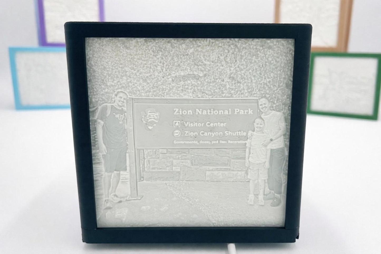 Shadow Box Light | Custom 3D Photo Lithophane | Personalized Photo Night Light | Unique Gift for Couples, Family & Memories |