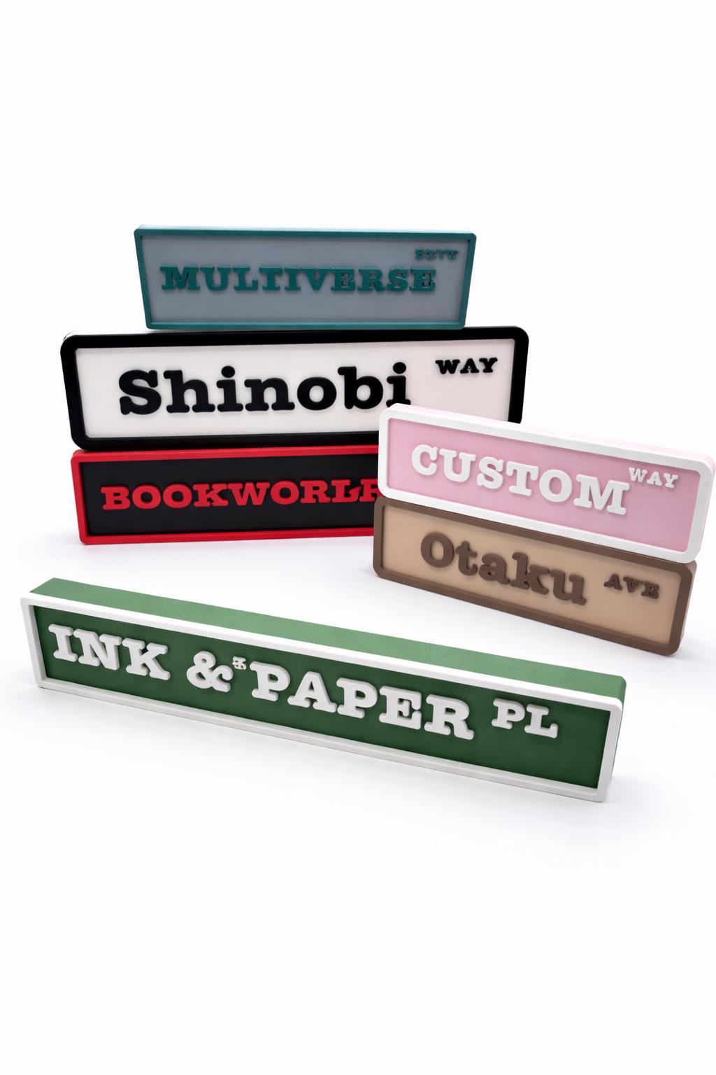 Personalized Bookshelf Sign | Book Lover Plaque