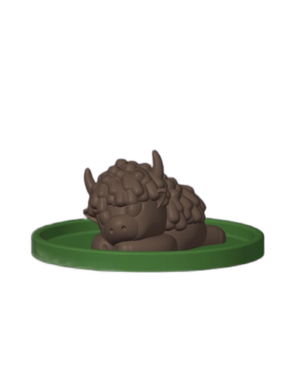 Cute Highland Cow Ring Holder | Kawaii Jewelry Dish Gift for Her