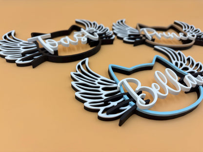 Personalized Cat Memorial Sign | Custom Name Sign | Pet Loss Gift | Food Sign | Wall Decor | Personalized | Pet Gifts | Kitten |