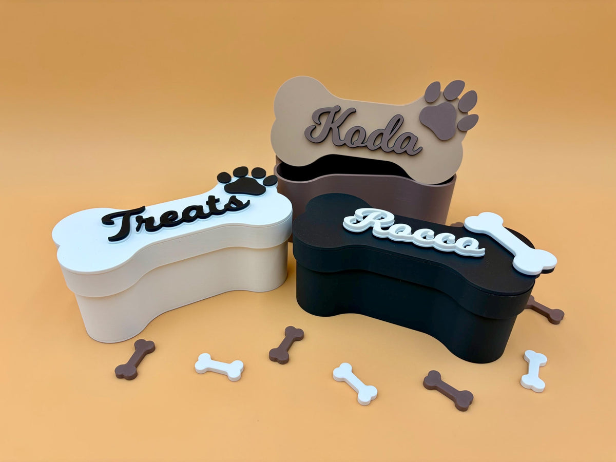 Personalized Dog Treat Container | Custom Name | Food Sign | Doggie Treat Organizer | Personalized | Pet Gifts | Gift | Mom | Pup |