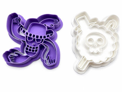 Pirate Theme Cookie Cutter Set | Anime Baking Molds