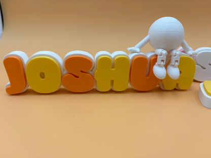 Personalized Sign | Articulated Volleyball Buddy | Desk Sign Toy | Volleyball Gift | | VBall Player Coach Gift | Team Gift | Sports | Custom
