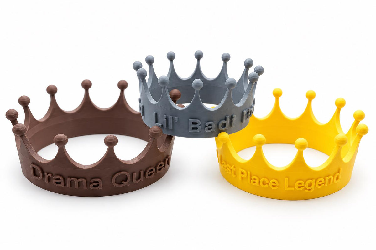 Funny 3D Printed Crown – Drama Queen, Last Place Legend, Novelty Party Crown, Gag Gift, Birthday Crown, Funny Awards, 3 Sizes