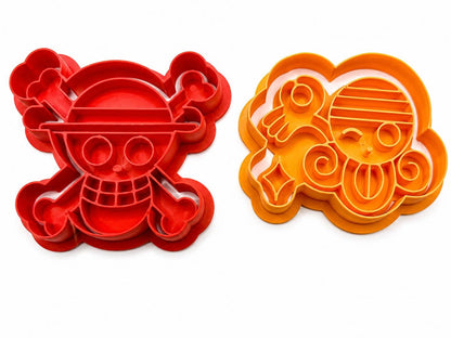 Pirate Theme Cookie Cutter Set | Anime Baking Molds