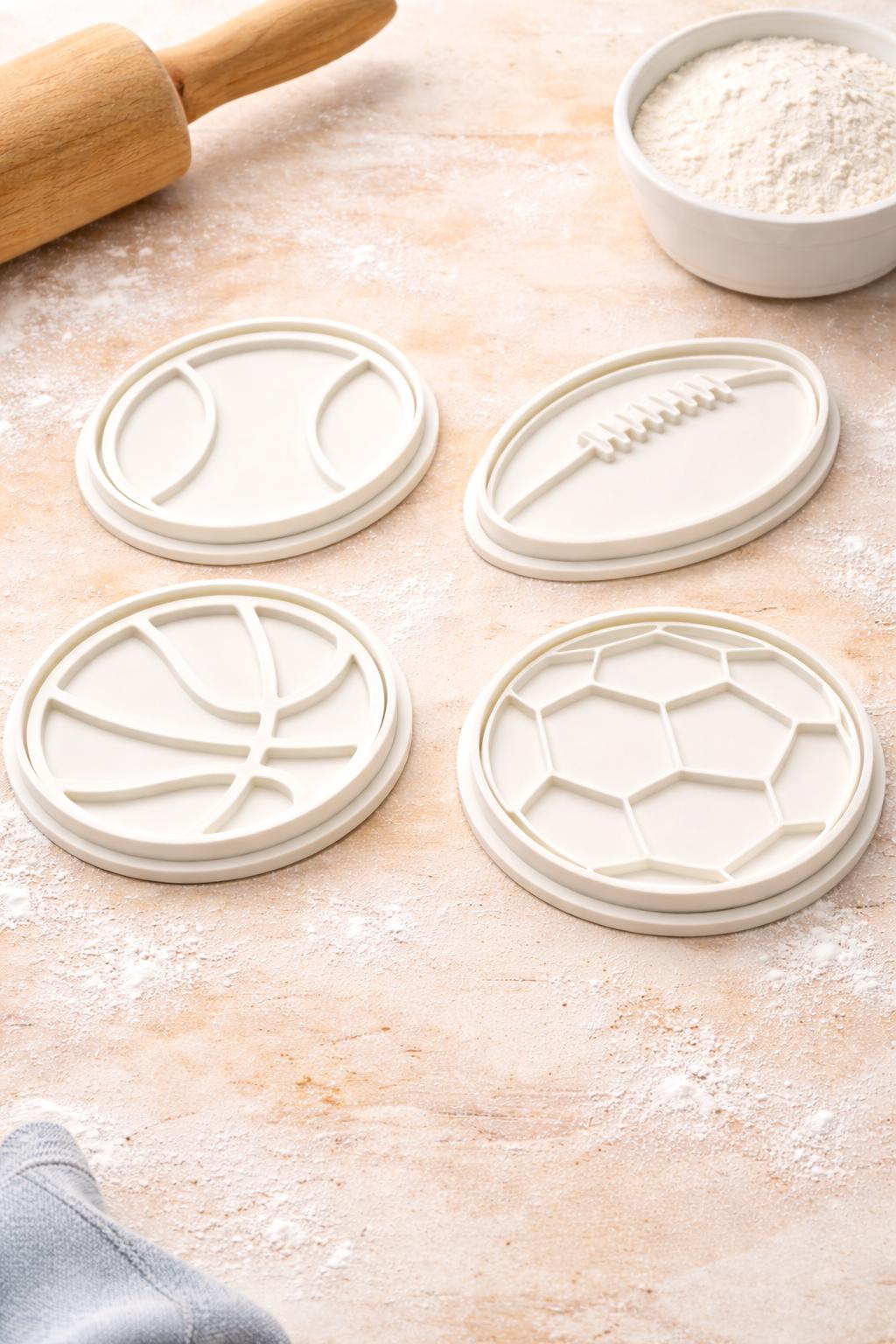 Sports Number Cookie Cutters 0-9, Custom Number Cutters, Includes # Symbol Cutter, Birthday Cookies, Fondant, Baking Tools