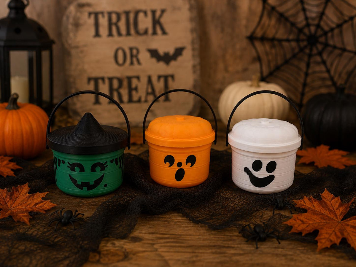 Custom Halloween Mini Buckets | Custom Colors | Cute Pumpkin | Gifts for School | Party Favors | Halloween Party | Trick or Treat