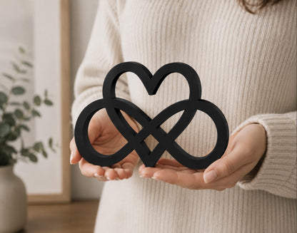 Infinity Heart Sculpture | Anniversary & Wedding Gift