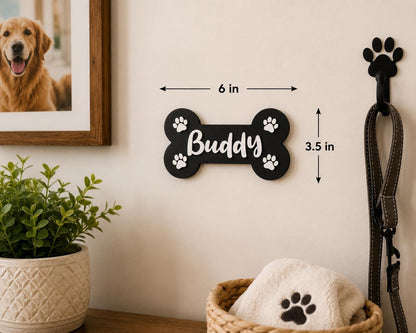 Personalized Dog Bone Name Sign | Puppy Room Decor