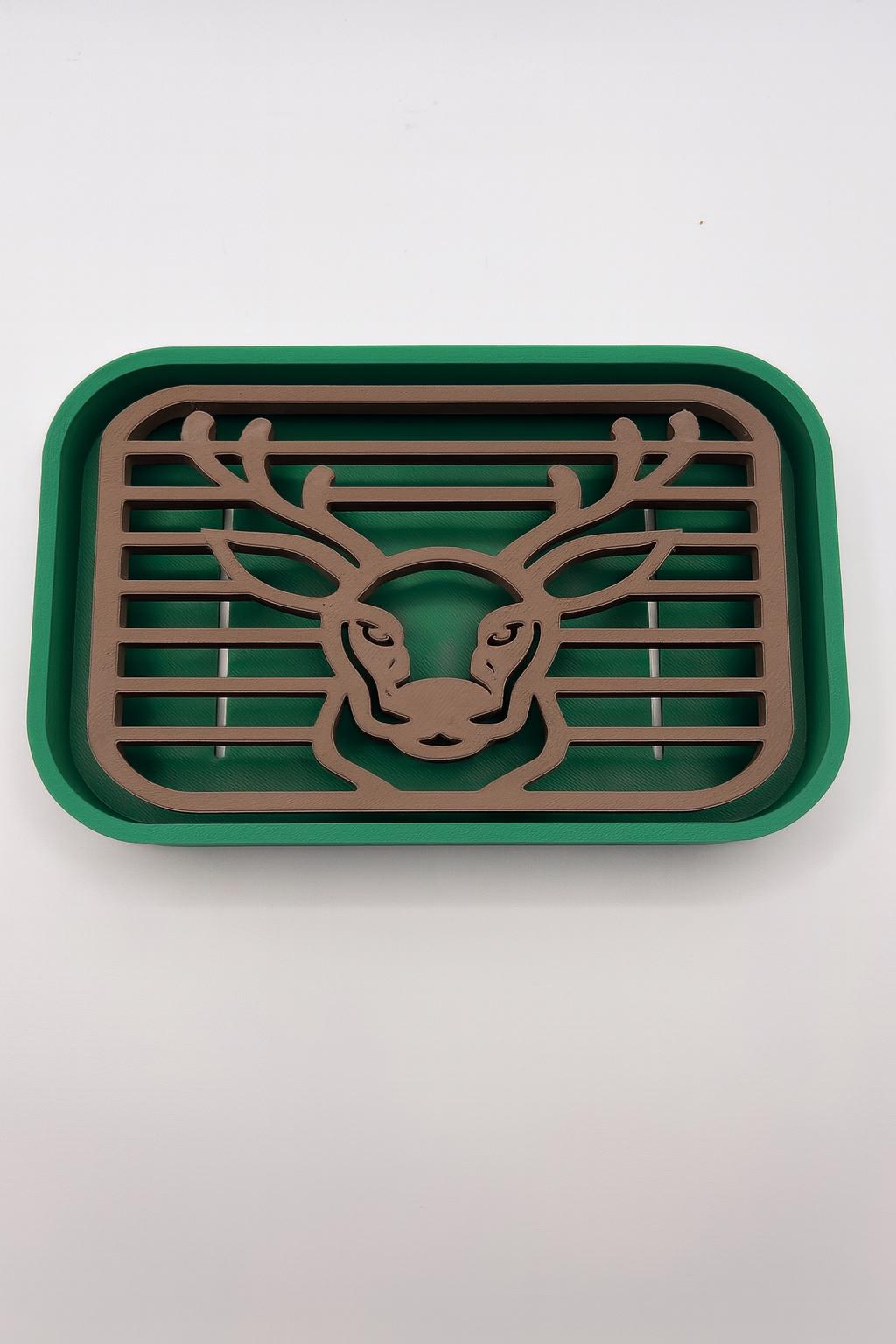 3D Printed Christmas Soap Dish Set | Holiday Bathroom Decor