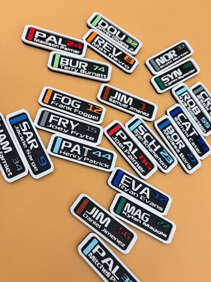 Motorsport Driver Grid Fridge Magnet | Gifts | Racing | Personalized Racing Accessory | Custom Race Gift | Sport Decor | Gamer