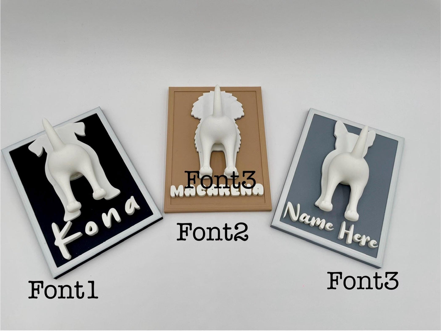 Personalized Dog Leash Holder | Custom Pet Breed Wall Decor