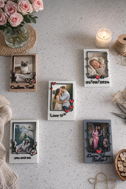 Custom Polaroid Photo Magnet | Personalized Keepsake Gift