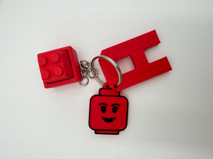 Personalized Building Block Fidget Keychain | Party Favor Sets