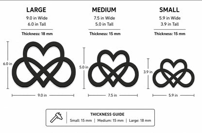 Infinity Heart Sculpture | Anniversary & Wedding Gift