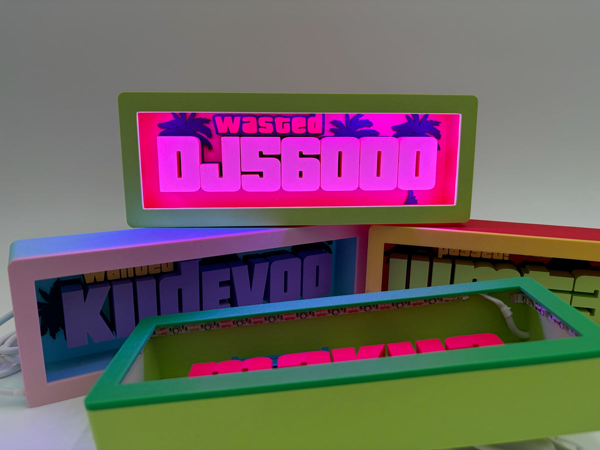 Custom Gaming Lightbox | Personalized Desk Decor