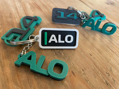Fernando Alonso #14 Driver Keychain | F1 Racing Gift