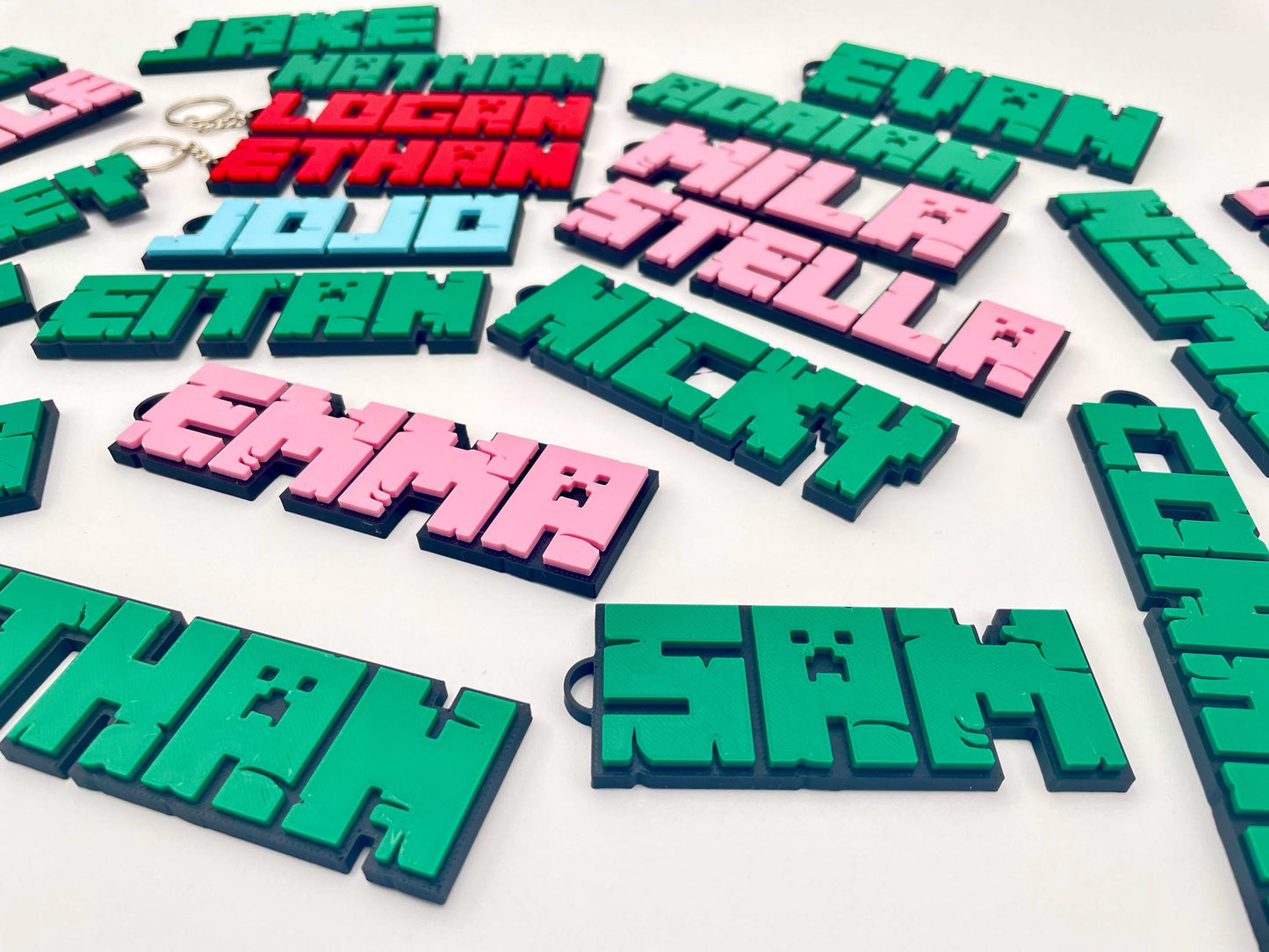 Gaming-Themed 3D Name Keychain | Custom Keyring for Backpacks & Consoles
