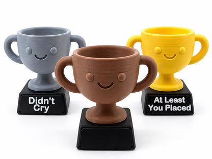 Funny Custom Trophy Award – 3D Printed Personalized Mini Trophy Cup, Gag Gift, Funny Desk Decor, Coworker Gift